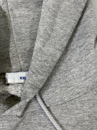 【現状渡し品】【メンズ】 CHAMPION チャンピオン AUTHELNTIC APPALEL 90's メキシコ製 L/S LOGO HOODED 90年代 ロングスリーブ ロゴ フーディー パーカー トップス 146-260617-yn-07-min サイズ：XXL カラー：グレー 万代Net店