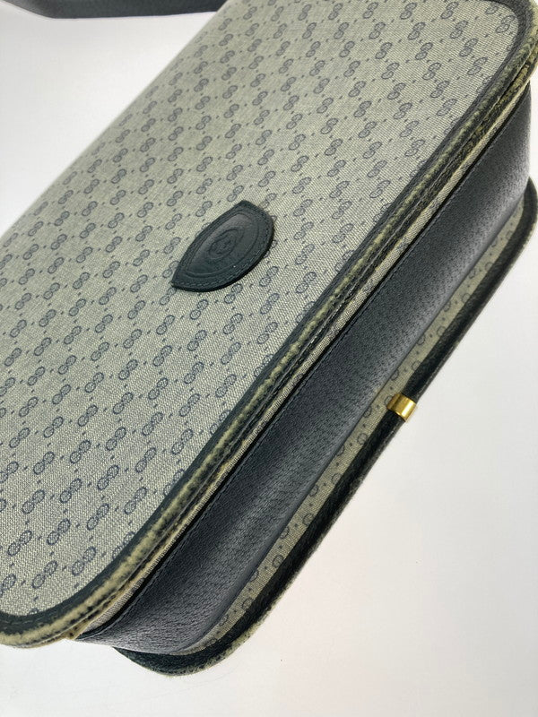 【現状渡し品】【レディース】 GUCCI グッチ OLD GUCCI 001 116 0847 マイクロGG ショルダーバッグ オールドグッチ ショルダーバッグ カバン 180-250213-jt-09-min カラー：ブルーグレー 万代Net店