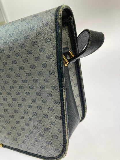 【現状渡し品】【レディース】 GUCCI グッチ OLD GUCCI 001 116 0847 マイクロGG ショルダーバッグ オールドグッチ ショルダーバッグ カバン 180-250213-jt-09-min カラー：ブルーグレー 万代Net店