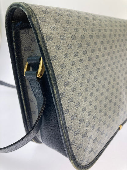 【現状渡し品】【レディース】 GUCCI グッチ OLD GUCCI 001 116 0847 マイクロGG ショルダーバッグ オールドグッチ ショルダーバッグ カバン 180-250213-jt-09-min カラー：ブルーグレー 万代Net店