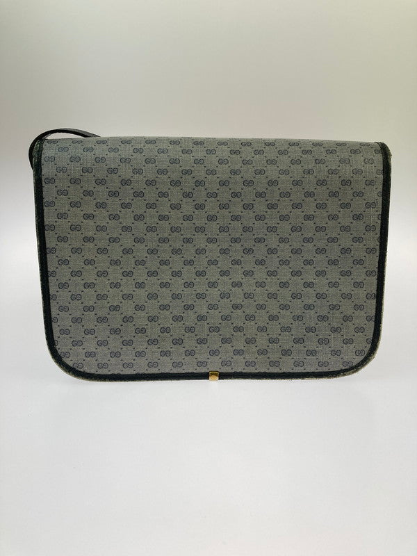 【現状渡し品】【レディース】 GUCCI グッチ OLD GUCCI 001 116 0847 マイクロGG ショルダーバッグ オールドグッチ ショルダーバッグ カバン 180-250213-jt-09-min カラー：ブルーグレー 万代Net店