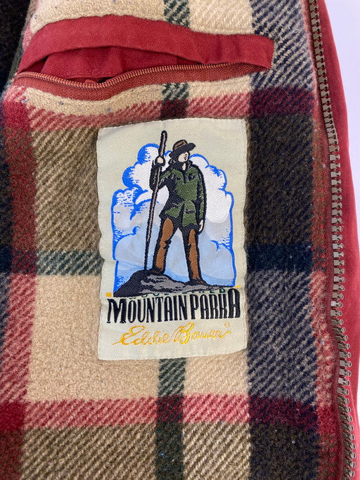 【中古品】【メンズ】 EDDIE BAUER エディーバウアー 白タグ 90S MOUNTAIN PARKA マウンテンパーカー アウター 144-250225-AS-65-min サイズ：M カラー：レッド 万代Net店