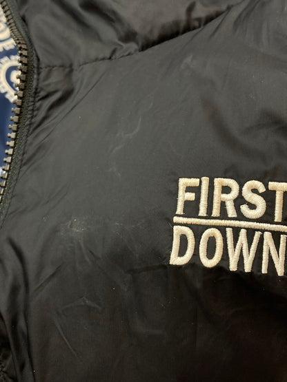 【中古品】【メンズ】  FIRST DOWN ファーストダウン F142500 BUBBLE DOWN JKT BANDANA アウター ダウンジャケット 144-250125-AS-39-min サイズ：XL カラー：ブラック/ネイビー 万代Net店