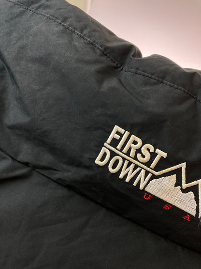 【中古品】【メンズ】  FIRST DOWN ファーストダウン F142500 BUBBLE DOWN JKT BANDANA アウター ダウンジャケット 144-250125-AS-39-min サイズ：XL カラー：ブラック/ネイビー 万代Net店