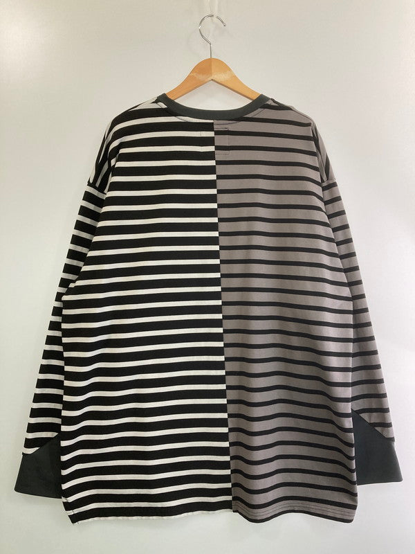 【中古品】【メンズ】  CMF OUTOOR GARMNT BORDER L/S TEE CMF2401-C05J シーエムエフ アウトドアガーメント ボーダー ロングスリーブ Tシャツ 長袖Tシャツ トップス 140-250204-yn-20-min サイズ：XL カラー：ブラック/ダークグレー/ホワイト 万代Net店