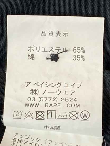 【中古品】【メンズ】 A BATHING APE アベイシングエイプ 001SHG301012X JEWELRY MOTIF WIDE SHIRT 長袖シャツ 142-250125-AS-36-min サイズ：M カラー：ブラック 万代Net店