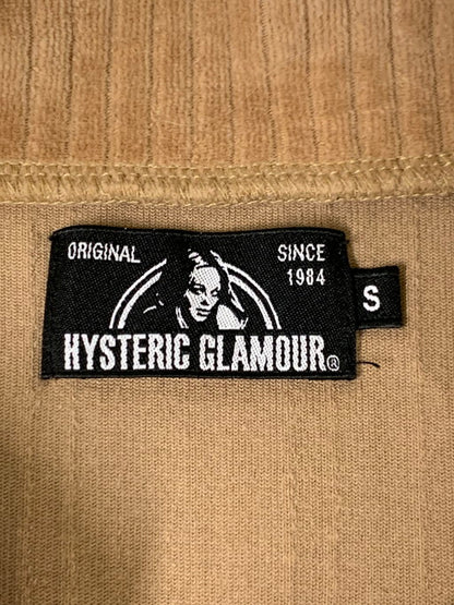 【中古品】【メンズ】 HYSTERIC GLAMOUR ヒステリックグラマー CORDUROY MOCKNECK L/S TOP 02193CS11 コーデュロイ モックネック ロングスリーブ トップス 140-250225-yn-05-min サイズ：S カラー：ブラウン系 万代Net店