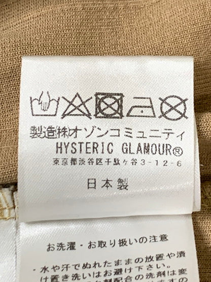 【中古品】【メンズ】 HYSTERIC GLAMOUR ヒステリックグラマー CORDUROY MOCKNECK L/S TOP 02193CS11 コーデュロイ モックネック ロングスリーブ トップス 140-250225-yn-05-min サイズ：S カラー：ブラウン系 万代Net店