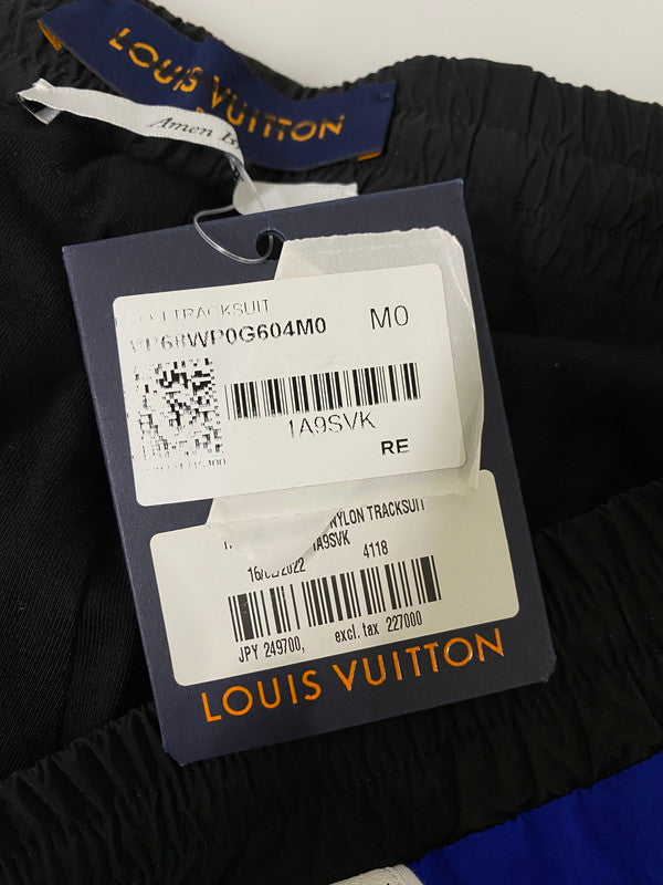 【中古品】【メンズ】 LOUIS VUITTON ルイ・ヴィトン 1A9SVK 22SS NYLON TECHNICAL TRACKSUIT TROUSERS ナイロンテクニカルトラックスーツトラウザー 152-250126-ks-16-min サイズ：M カラー：ブルー/ブラック 万代Net店