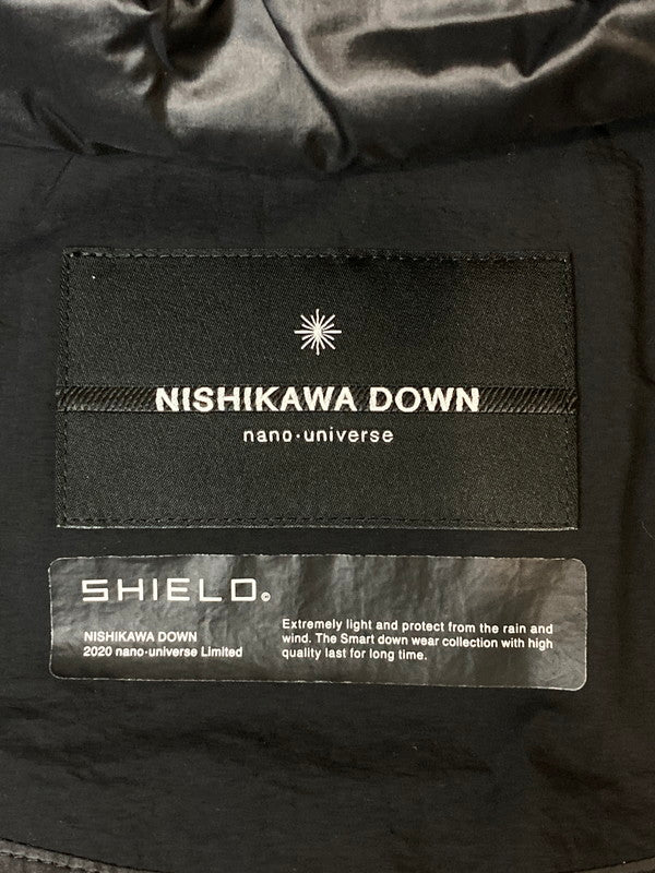 【中古品】【メンズ】 nano universe ナノユニバース 674-0214004 ×NISHIKAWA DOWN SHIELD G2 ALPHA ダウンジャケット 147-250222-ks-06-min カラー：ブラック 万代Net店