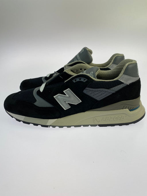 【中古美品】【メンズ】 NEW BALANCE ニューバランス U998BL 998  BLACK 靴 シューズ スニーカー 162-250129-AS-38-min サイズ：27cm カラー：ブラック/グレー 万代Net店