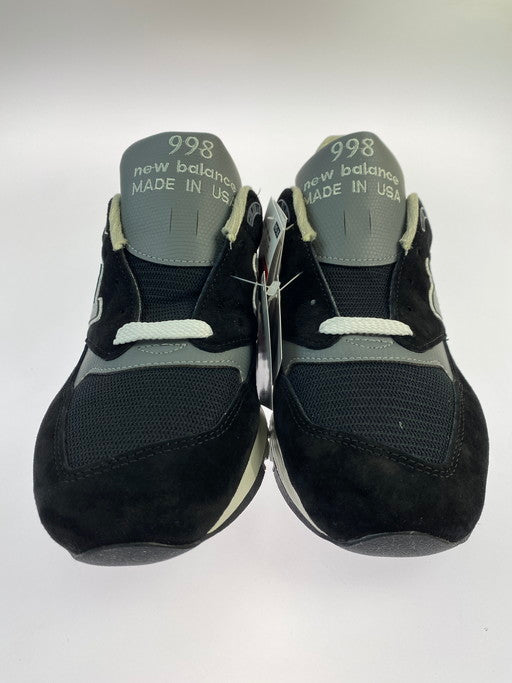 【中古美品】【メンズ】 NEW BALANCE ニューバランス U998BL 998  BLACK 靴 シューズ スニーカー 162-250129-AS-38-min サイズ：27cm カラー：ブラック/グレー 万代Net店