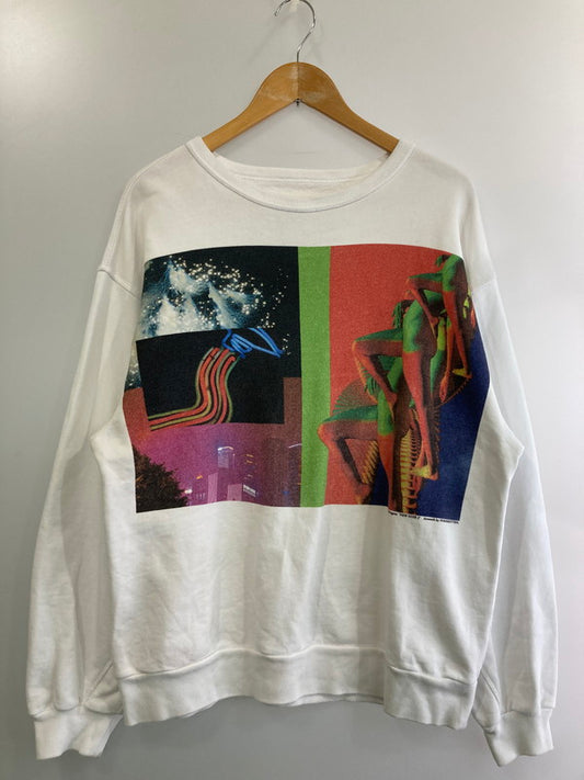 【中古品】【メンズ】 DRIES VAN NOTEN ドリスヴァンノッテン ×MIKA NINAGAWA 20SS CREWNECK SWEAT スウェット トレーナー 141-250125-AS-32-min サイズ：S カラー：ホワイト 万代Net店
