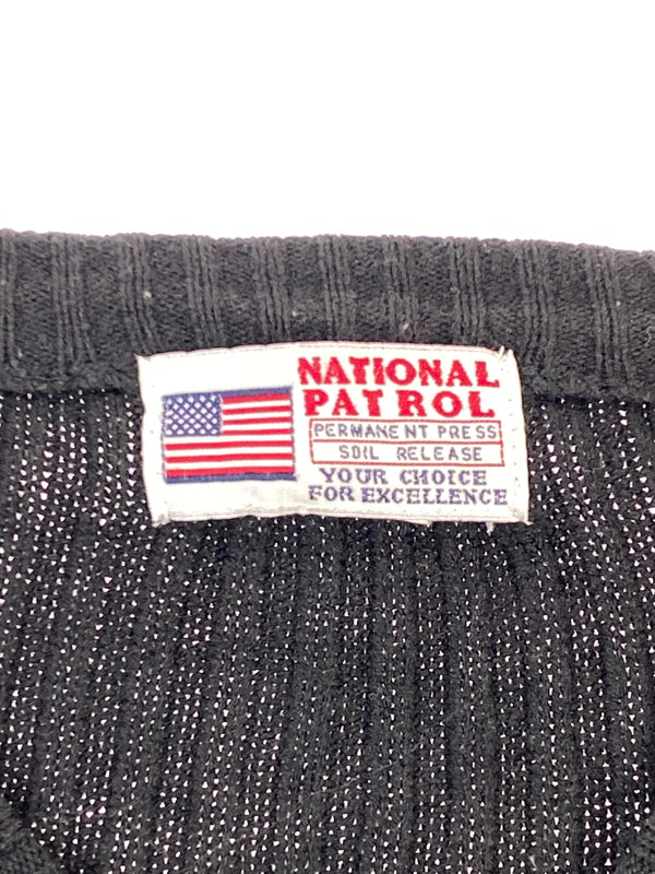 【中古品】【メンズ】 NATIONAL PATROL ナショナル パトロール ニット メンズ トップス 146-260617-KS-24-min サイズ：L カラー：ブラック 万代Net店