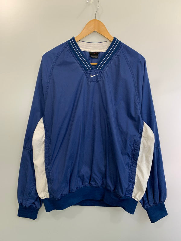 【中古品】【メンズ】 NIKE ナイキ NYLON PULLOVER 黒タグ ナイロン プルオーバー メンズ アノラックジャケット 146-250128-em-23-min サイズ：M カラー：ブルー/ホワイト 万代Net店