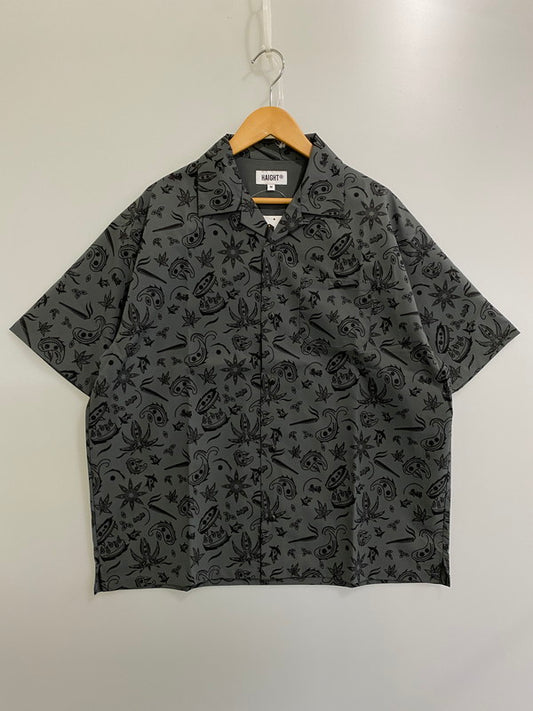 【中古美品】【メンズ】 HAIGHT ヘイト HTYZ-244001 ×YARZ OPEN COLLAR SHIRT カラーシャツ トップス 142-250126-ks-12-min サイズ：M カラー：グレー 万代Net店