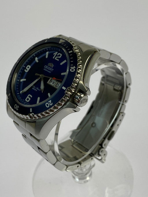 【中古品】【メンズ/レディース】 ORIENT オリエント ダイバーズウォッチ 自動巻き AA02-C1-B B9500193 メンズ 腕時計  197-250130-em-05-min カラー：シルバー 自動巻き ブルー文字盤 万代Net店