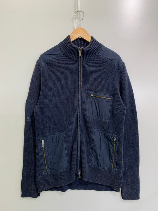 【中古品】【メンズ】 CALVIN KLEIN カルバンクライン フルジップニット アウター 141-250130-me-05-min サイズ：S カラー：ネイビー系 万代Net店