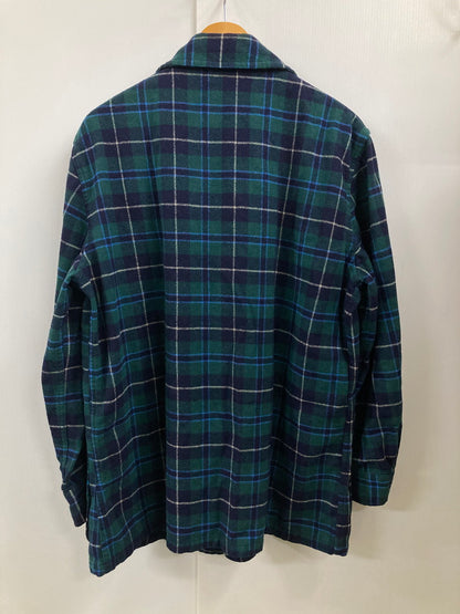 【中古品】【メンズ】 PENDLETON ペンドルトン  50'S 3B WOOL JACKET 50年代 3ボタン ウールジャケット ライトアウター ジャケット 146-250128-jt-20-min サイズ：L カラー：ネイビー/グリーン/チェック柄 万代Net店