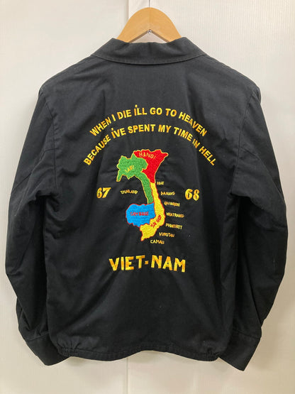 【中古品】【メンズ】 The REAL McCOY'S ザリアルマッコイズ 明仙縫製 VIET-NAM JACKET ベトナムジャケット アウター  145-250128-jt-03-min サイズ：M カラー：ブラック 万代Net店