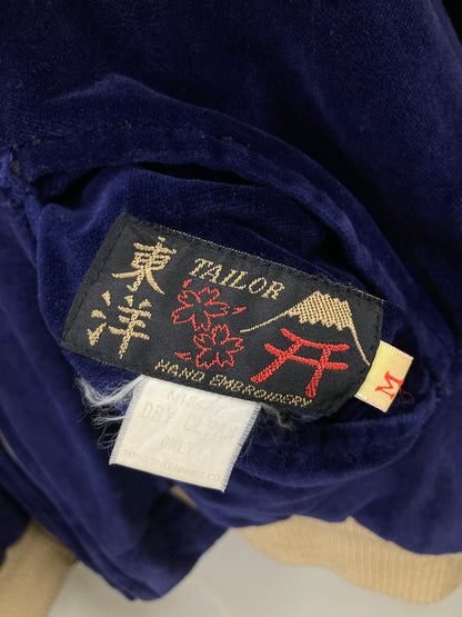 【中古品】【メンズ】  TAILOR 東洋 RIVERSIBLE SOUVENIER JACKET WHITE TIGER×JAPAN MAP  M18427 テイラー東洋 リバーシブル スーベニア ジャケット アウター スカジャン  145-250128-jt-02-min サイズ：M カラー：ネイビー/ブラック 万代Net店