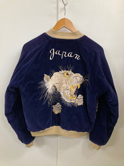 【中古品】【メンズ】  TAILOR 東洋 RIVERSIBLE SOUVENIER JACKET WHITE TIGER×JAPAN MAP  M18427 テイラー東洋 リバーシブル スーベニア ジャケット アウター スカジャン  145-250128-jt-02-min サイズ：M カラー：ネイビー/ブラック 万代Net店