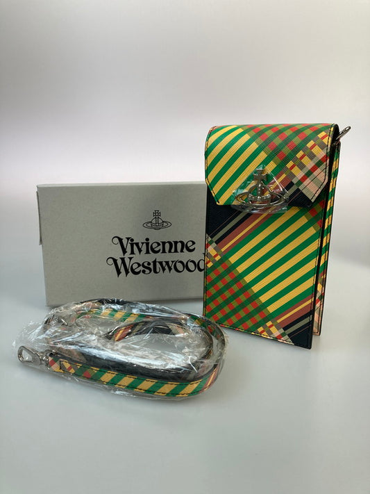 【中古品】【メンズ/レディース】 Vivienne Westwood ヴィヴィアンウエストウッド VIVIENNE WESTWOOD SAFFIANO PHONE BAG サフィアーノ フォン バッグ ショルダーバッグ ポシェット 188-250131-me-07-min カラー：マルチカラー 万代Net店