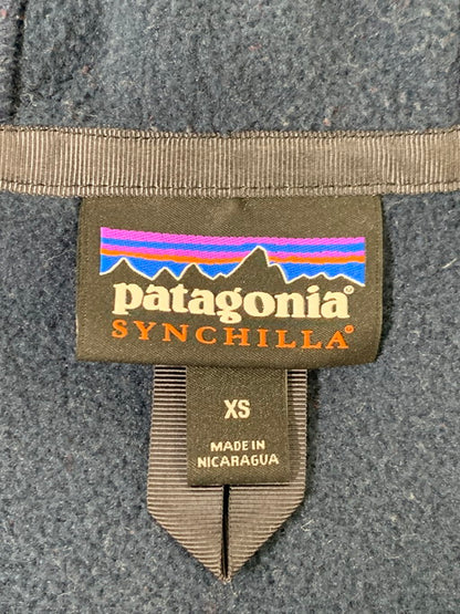 【中古品】【メンズ】 patagonia パタゴニア 25462FA18 LIGHTWEIGHT SYNCHILLA SNAP-T ライトウェイト シンチラ スナップT アウター 144-250130-me-18-min サイズ：XS カラー：ネイビー/レッド 万代Net店