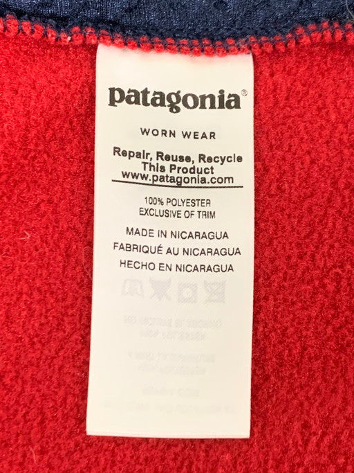 【中古品】【メンズ】 patagonia パタゴニア 25462FA18 LIGHTWEIGHT SYNCHILLA SNAP-T ライトウェイト シンチラ スナップT アウター 144-250130-me-18-min サイズ：XS カラー：ネイビー/レッド 万代Net店