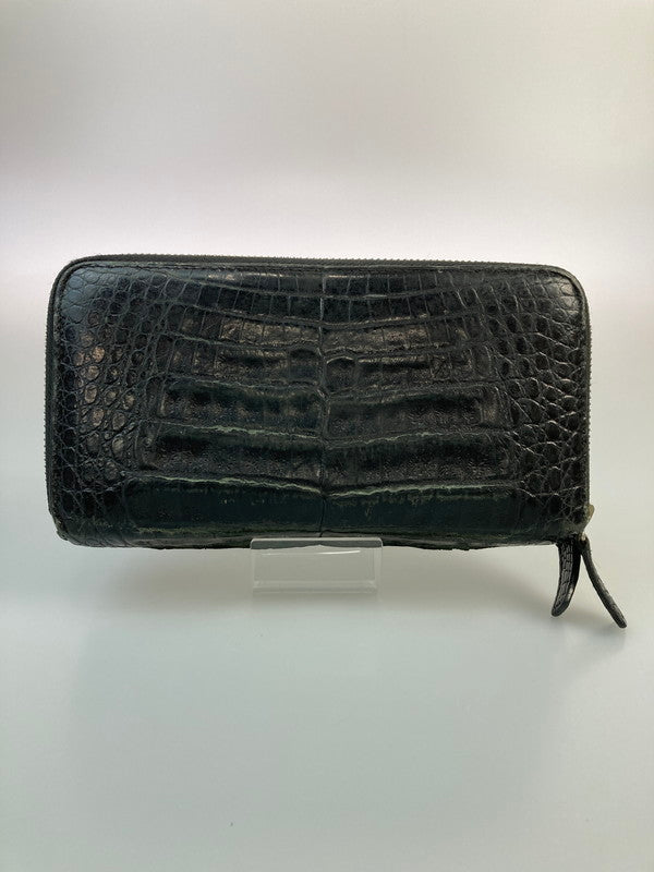 【現状渡し品】【メンズ】 GODANE ゴダン ラウンドジップ ロングレザーウォレット 財布 201-250203-AB-05-min カラー：ブラック 万代Net店