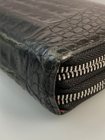 【現状渡し品】【メンズ】 GODANE ゴダン ラウンドジップ ロングレザーウォレット 財布 201-250203-AB-05-min カラー：ブラック 万代Net店