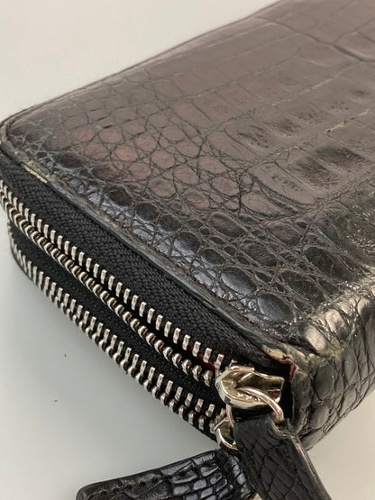 【現状渡し品】【メンズ】 GODANE ゴダン ラウンドジップ ロングレザーウォレット 財布 201-250203-AB-05-min カラー：ブラック 万代Net店