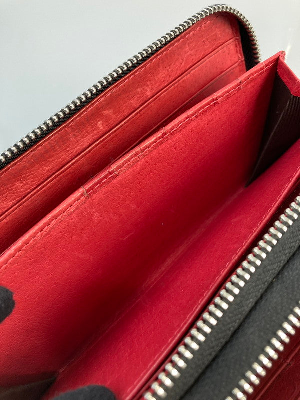 【現状渡し品】【メンズ】 GODANE ゴダン ラウンドジップ ロングレザーウォレット 財布 201-250203-AB-05-min カラー：ブラック 万代Net店