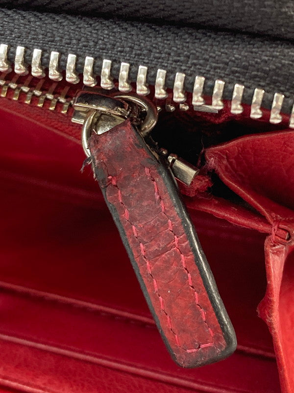 【現状渡し品】【メンズ】 GODANE ゴダン ラウンドジップ ロングレザーウォレット 財布 201-250203-AB-05-min カラー：ブラック 万代Net店