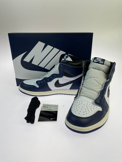 【中古美品】【メンズ】 NIKE ナイキ DZ5485-401 AIR JORDAN 1 RETRO HIGH OG エア ジョーダン 1 レトロ ハイ スニーカー シューズ 靴 160-250131-me-03-min サイズ：27.5cm US9.5 カラー：MIDNIGHT NAVY/BLACK-WHITE-SAIL 万代Net店