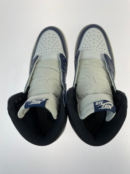【中古美品】【メンズ】 NIKE ナイキ DZ5485-401 AIR JORDAN 1 RETRO HIGH OG エア ジョーダン 1 レトロ ハイ スニーカー シューズ 靴 160-250131-me-03-min サイズ：27.5cm US9.5 カラー：MIDNIGHT NAVY/BLACK-WHITE-SAIL 万代Net店