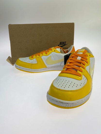 【中古品】【レディース】 NIKE ナイキ TERMINATOR LOW BASIC 336610-113 ターミネーター ロー スニーカー 靴 166-250204-yn-08-min サイズ：24.0 カラー：WHITE/WHITE-VRSTY MZ-GLD AMBR 万代Net店