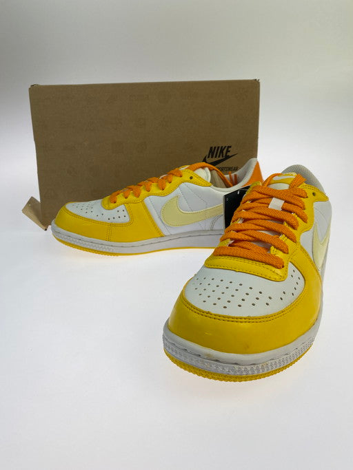 【中古品】【レディース】 NIKE ナイキ TERMINATOR LOW BASIC 336610-113 ターミネーター ロー スニーカー 靴 166-250204-yn-08-min サイズ：24.0 カラー：WHITE/WHITE-VRSTY MZ-GLD AMBR 万代Net店