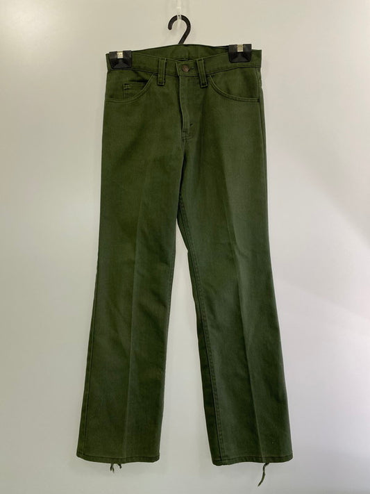 【現状渡し品】【メンズ】 Levi's リーバイス STA-PREST ステイ・プレスト ツイルパンツ 520刻印 USA製 メンズ スラックス アメリカ製 パンツ 157-250131-em-08-min サイズ：29×30 カラー：ダークグリーン 万代Net店