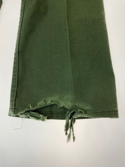 【現状渡し品】【メンズ】 Levi's リーバイス STA-PREST ステイ・プレスト ツイルパンツ 520刻印 USA製 メンズ スラックス アメリカ製 パンツ 157-250131-em-08-min サイズ：29×30 カラー：ダークグリーン 万代Net店