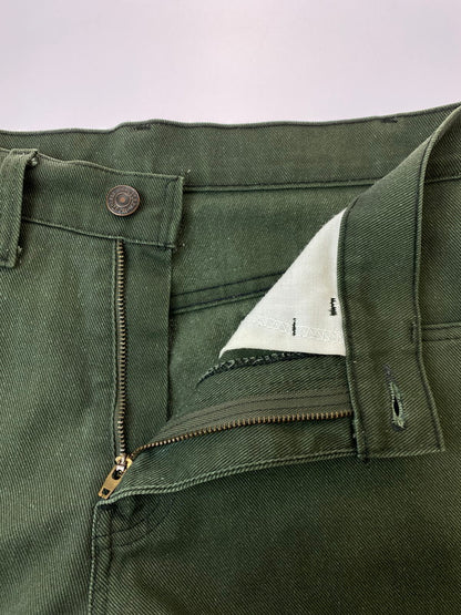 【現状渡し品】【メンズ】 Levi's リーバイス STA-PREST ステイ・プレスト ツイルパンツ 520刻印 USA製 メンズ スラックス アメリカ製 パンツ 157-250131-em-08-min サイズ：29×30 カラー：ダークグリーン 万代Net店