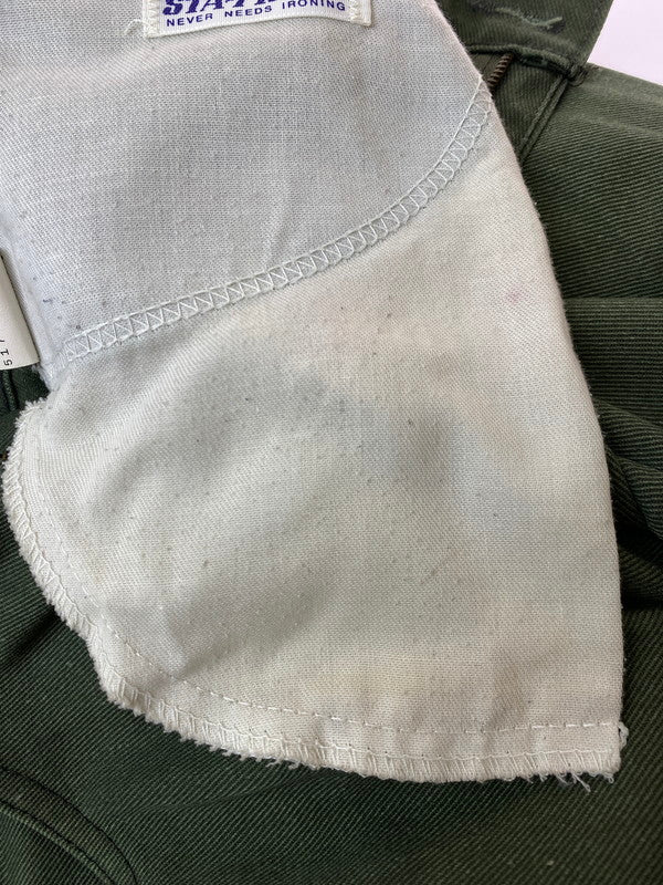 【現状渡し品】【メンズ】 Levi's リーバイス STA-PREST ステイ・プレスト ツイルパンツ 520刻印 USA製 メンズ スラックス アメリカ製 パンツ 157-250131-em-08-min サイズ：29×30 カラー：ダークグリーン 万代Net店