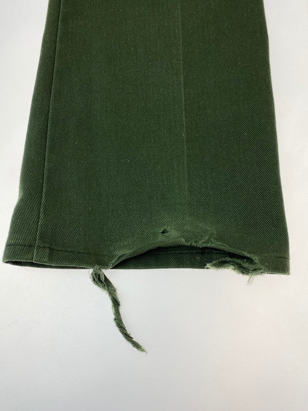 【現状渡し品】【メンズ】 Levi's リーバイス STA-PREST ステイ・プレスト ツイルパンツ 520刻印 USA製 メンズ スラックス アメリカ製 パンツ 157-250131-em-08-min サイズ：29×30 カラー：ダークグリーン 万代Net店