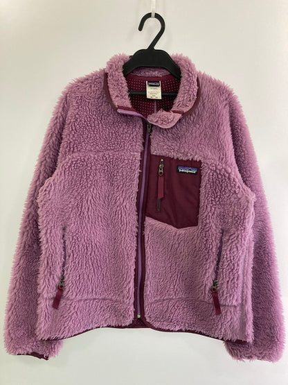 【中古品】【キッズ】 patagonia パタゴニア CLASSIC RETRO CARDIGAN 65559F5 クラシックレトロカーディガン アウター 173-250212-yn-08-min サイズ：KIDS XL カラー：パープル 万代Net店