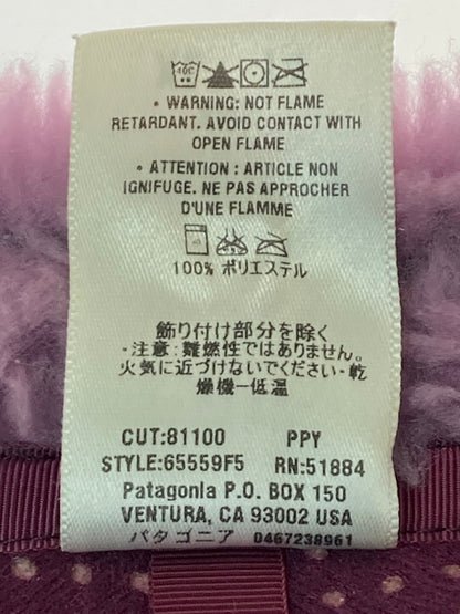 【中古品】【キッズ】 patagonia パタゴニア CLASSIC RETRO CARDIGAN 65559F5 クラシックレトロカーディガン アウター 173-250212-yn-08-min サイズ：KIDS XL カラー：パープル 万代Net店