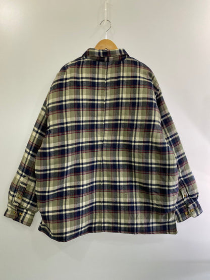 【中古品】【メンズ】  CEDAR HILL シダーヒル CHECK LS JACKET  90S タータンチェック 総柄 裏ボア ジャケット アウター メンズ 146-250131-em-05-min サイズ：XL カラー：グレー/ネイビー 万代Net店