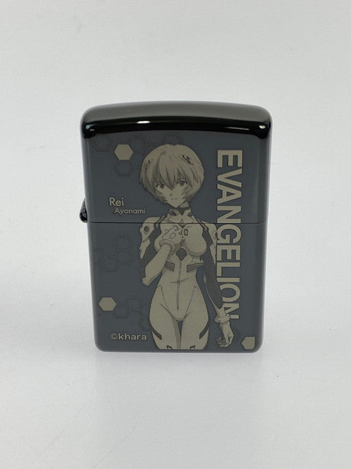 【中古美品】【メンズ/レディース】  ZIPPO ジッポ エヴァンゲリオン 新劇場版 綾波レイ ライター 喫煙具 206-250204-jt-24-min カラー：ブラックチタン 万代Net店