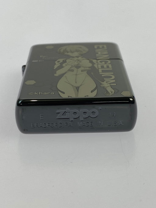 【中古美品】【メンズ/レディース】  ZIPPO ジッポ エヴァンゲリオン 新劇場版 綾波レイ ライター 喫煙具 206-250204-jt-24-min カラー：ブラックチタン 万代Net店