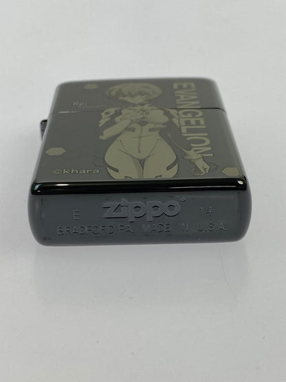 【中古美品】【メンズ/レディース】  ZIPPO ジッポ エヴァンゲリオン 新劇場版 綾波レイ ライター 喫煙具 206-250204-jt-24-min カラー：ブラックチタン 万代Net店