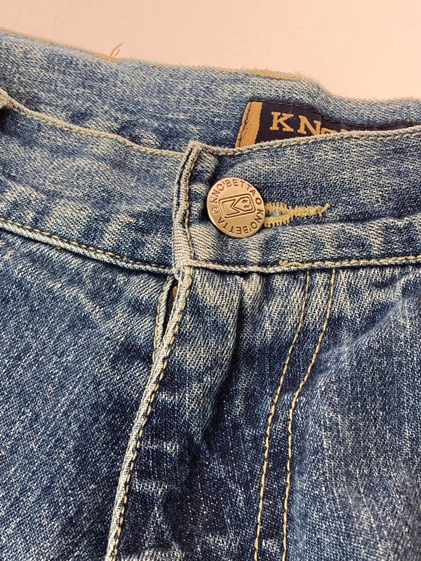 【中古品】【メンズ】  KNOBETTA JEANS BAGGY DENIM PANT ノーベター バギーデニムパンツ ボトムス 157-250205-yn-29-min サイズ：34 カラー：インディゴ 万代Net店